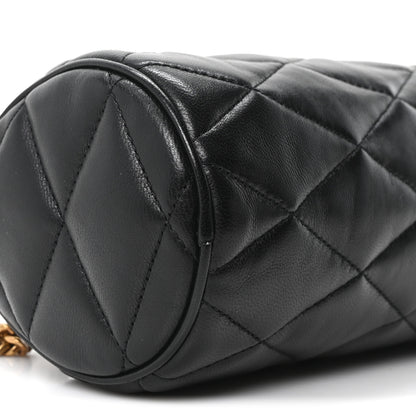Saint Laurent Lambskin Monogram Mini Sade Tube Bag Black 9 of 10