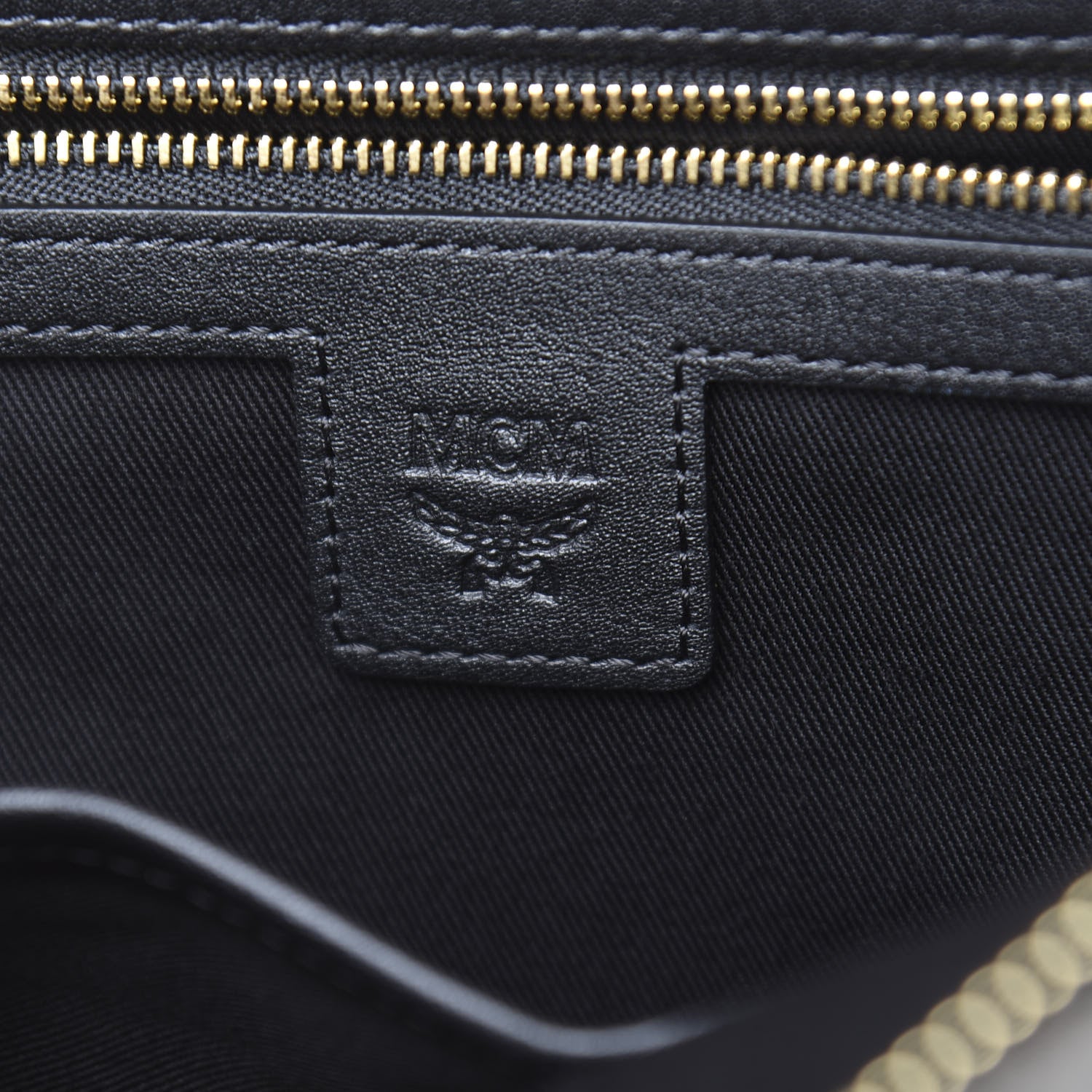 MCM Gradation Visetos Medium Tote Black Gold 6 of 10