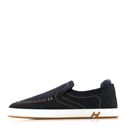 Hermes Denim Mens Kiddy Slip On Sneakers 43 1 of 10