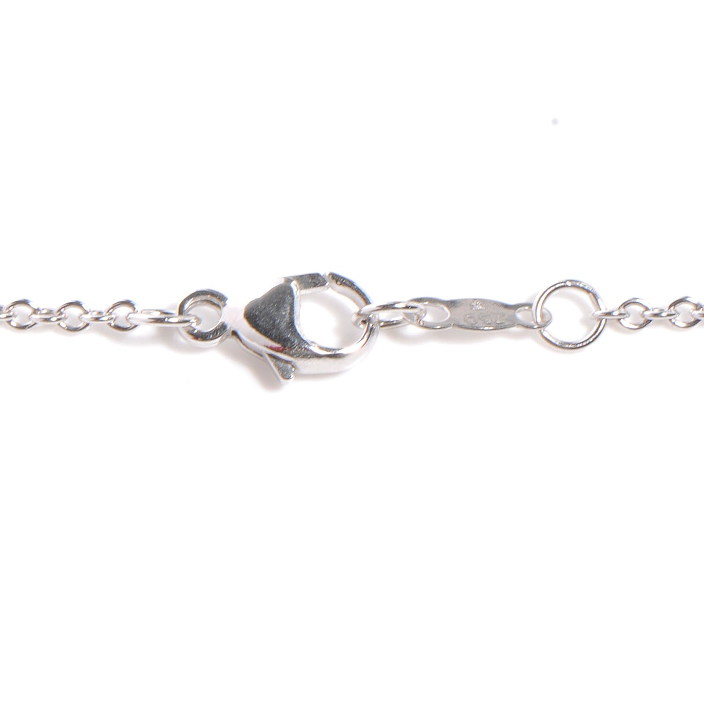 18k White Gold Diamond Black South Sea Pearl Pendant Necklace