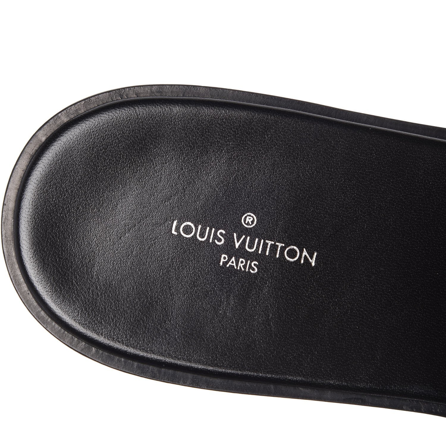 Louis Vuitton Patent Calfskin Monogram LV Black Heart Flat Mules 39 Cacao 7 of 8