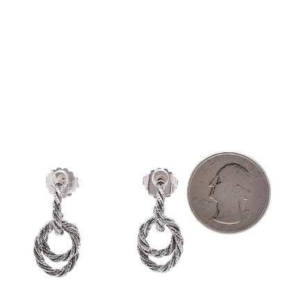 Louis Vuitton JOHN HARDY Sterling Silver Small Double Hoop Earrings 2 of 5
