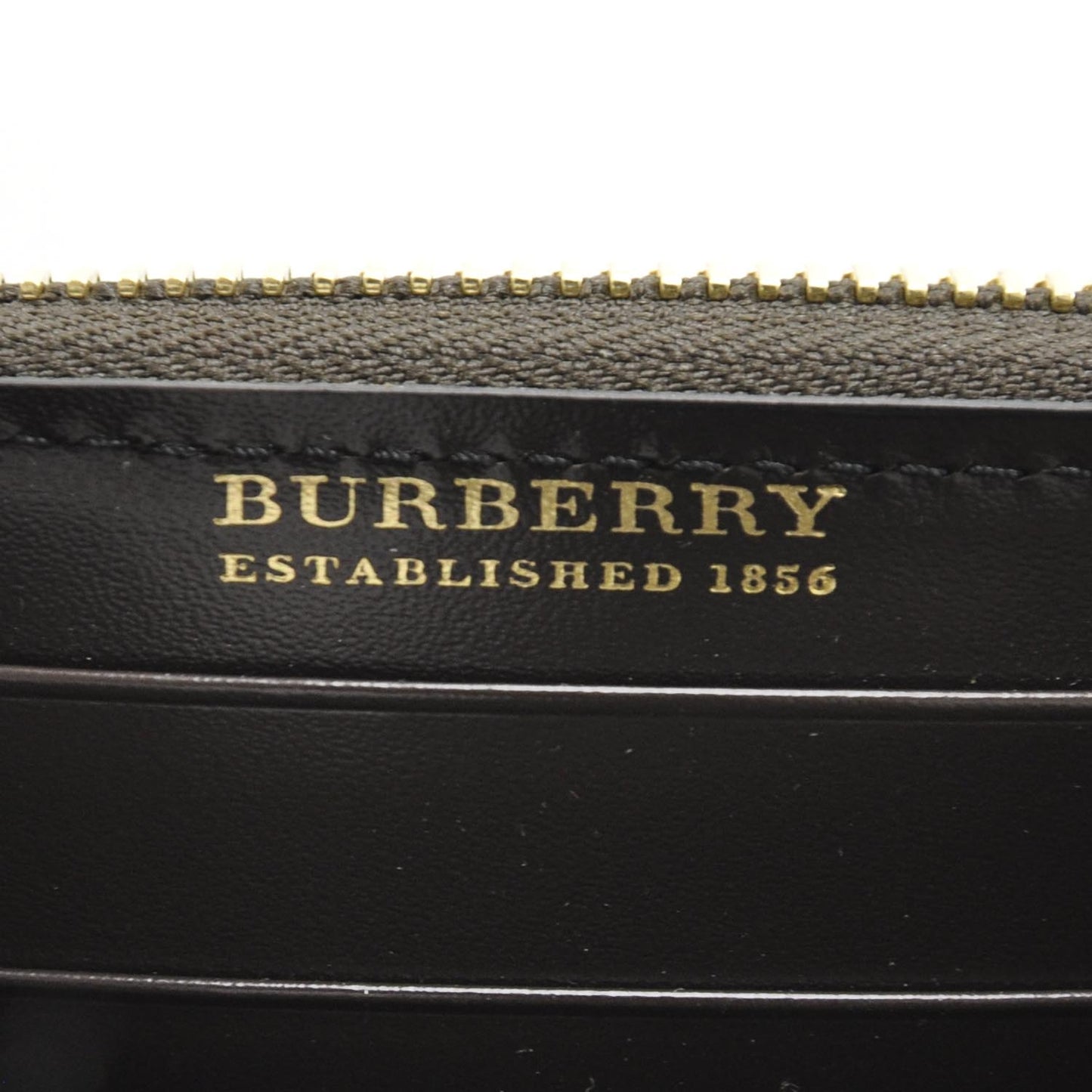 House Check Metal Stitch Compact Wallet