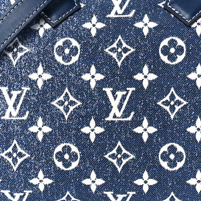 Louis Vuitton Monogram Jacquard Denim Speedy Bandouliere 25 Bleu 8 of 11