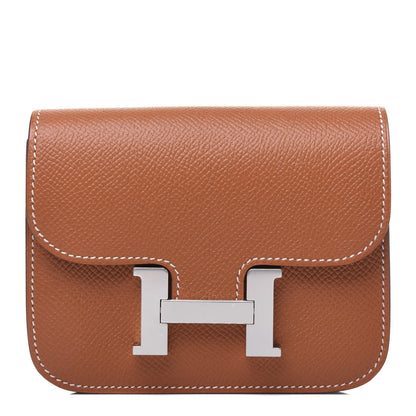 Hermes Epsom Constance Slim Wallet Gold 1 of 12