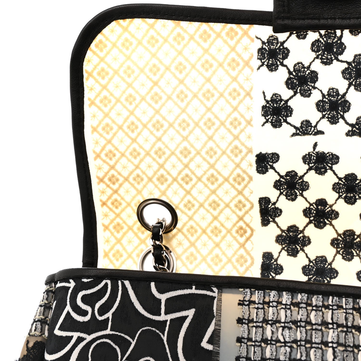 Chanel PVC Tweed Patchwork Medium Single Flap Black 13 of 18
