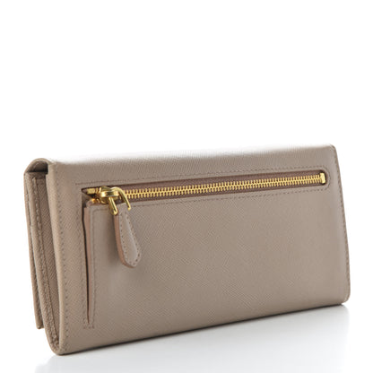 Prada Saffiano Triangle Continental Flap Wallet Cammeo 5 of 8