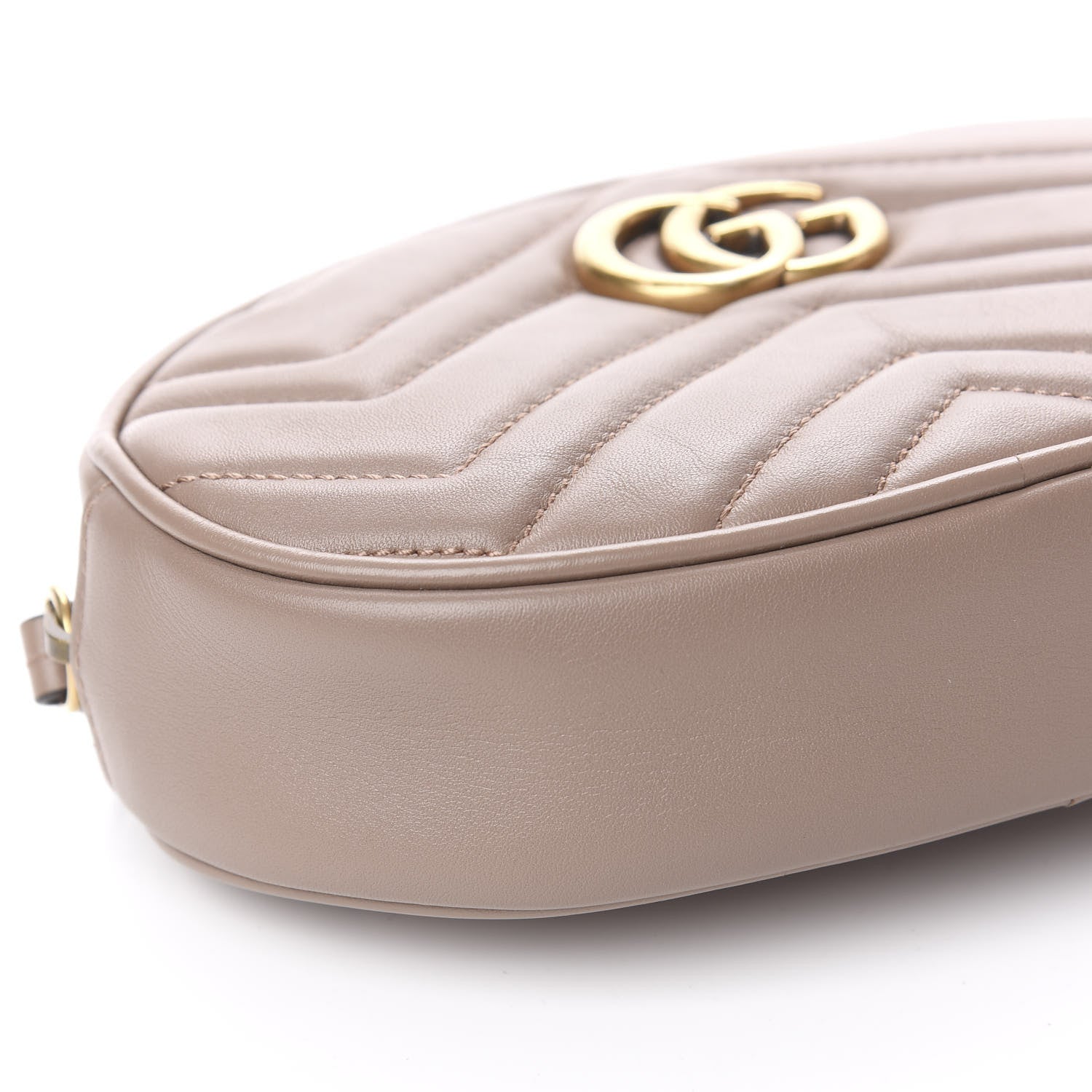 Gucci Calfskin Matelasse GG Marmont Belt Bag 95 38 Porcelain Rose 8 of 12