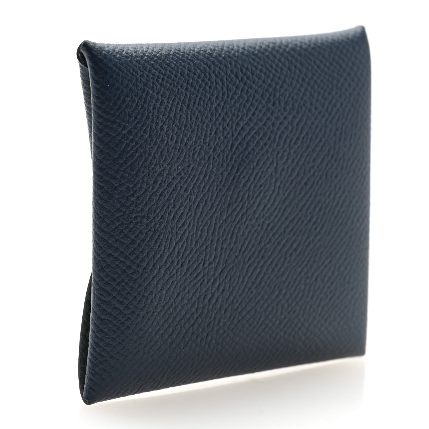 Hermes Epsom Verso Bastia Coin Purse Bleu Indigo Vert Amande