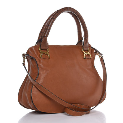 Chloe Calfskin Medium Marcie Satchel Tan 4 of 8