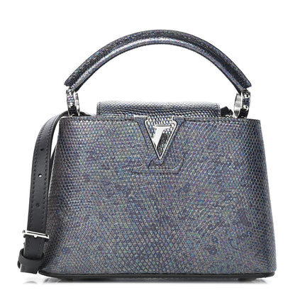 Louis Vuitton Lizard Capucines Mini Bleu Petrole 1 of 8