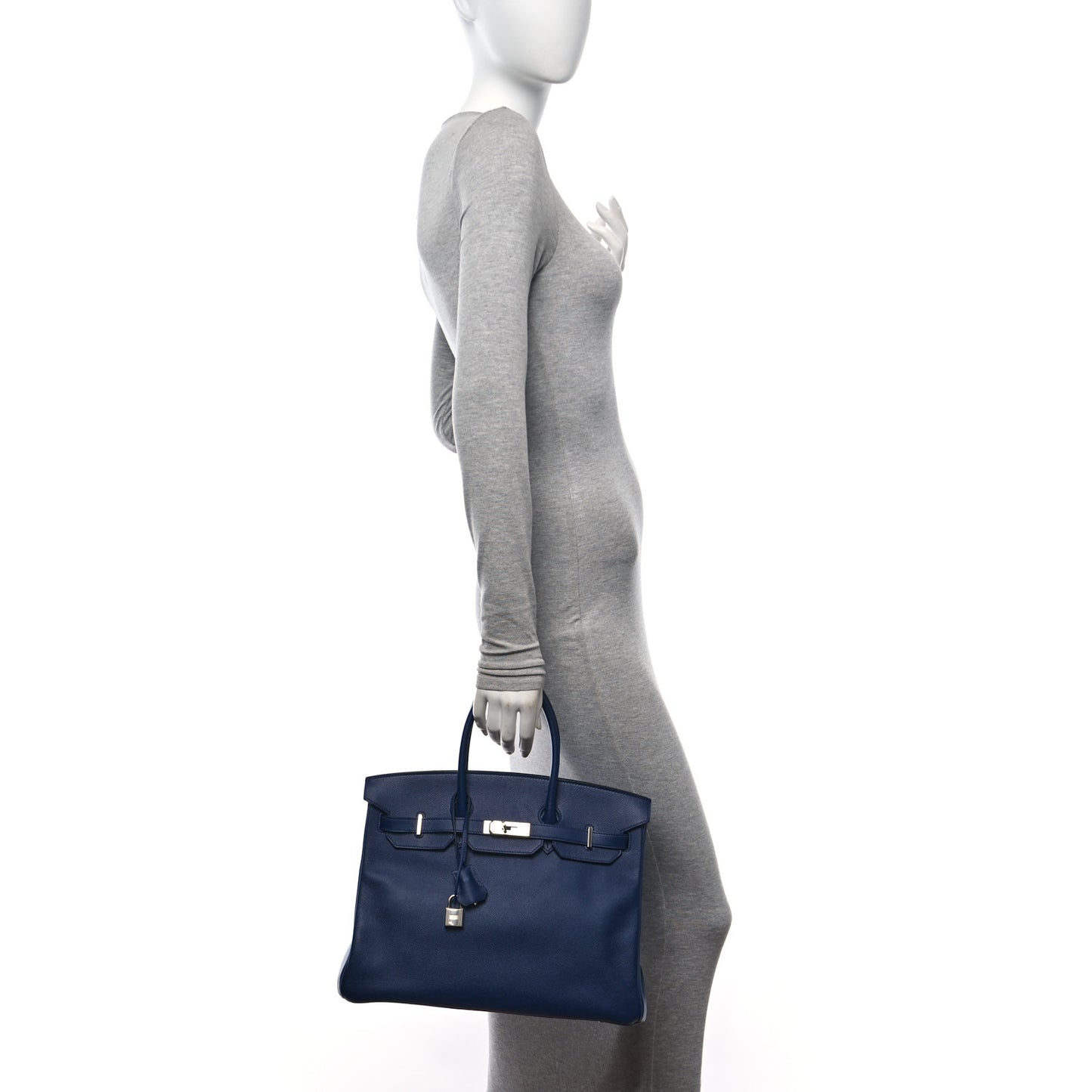 Epsom Birkin 35 Bleu Saphir