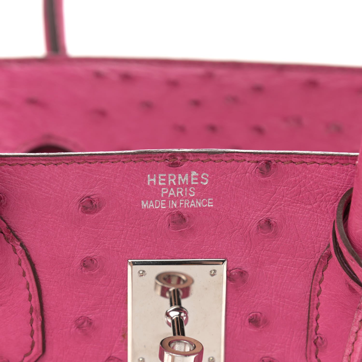 Hermes Ostrich Birkin 35 Fuchsia 6 of 13