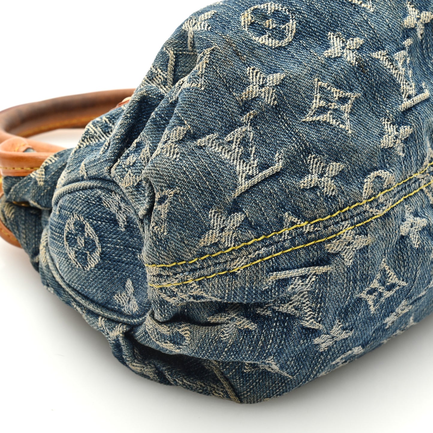 LOUIS VUITTON Monogram Denim Pleaty Blue