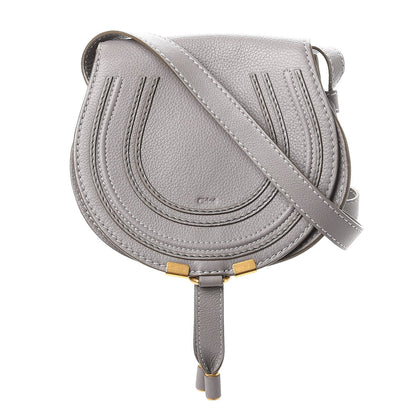 Chloe Calfskin Mini Marcie Round Crossbody Bag Cashmere Grey 1 of 9