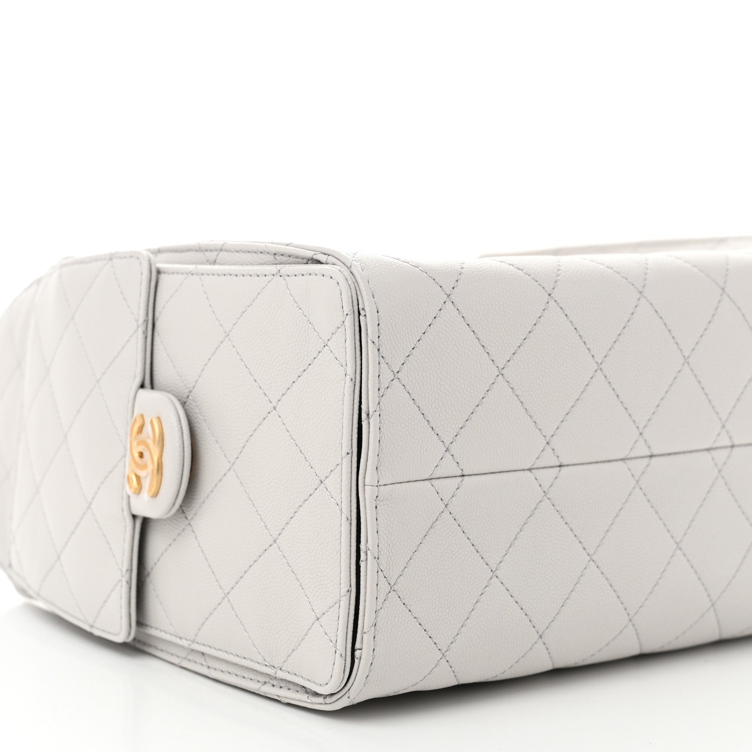 Chanel Caviar Quilted Small Chanel 25 Handbag Light Grey 8 of 10