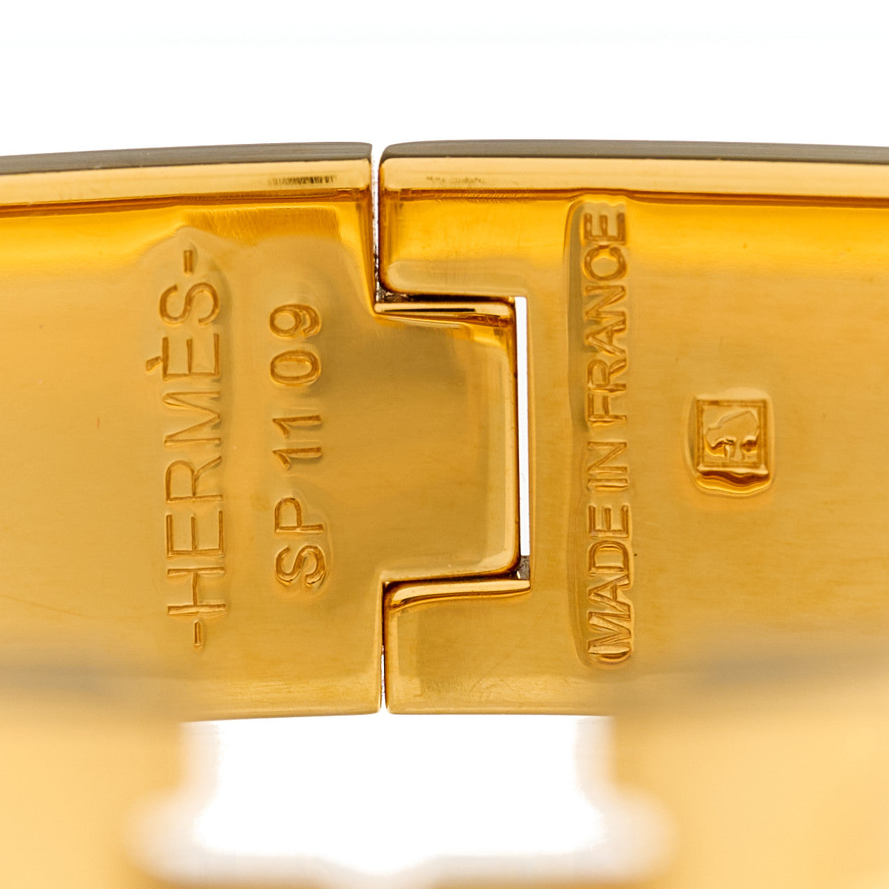 Enamel Narrow Clic Clac H Bracelet PM Rouge Vif