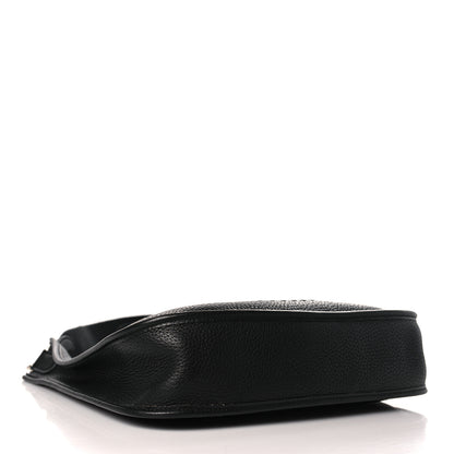 Hermes Taurillon Clemence Evelyne PM Black 4 of 9