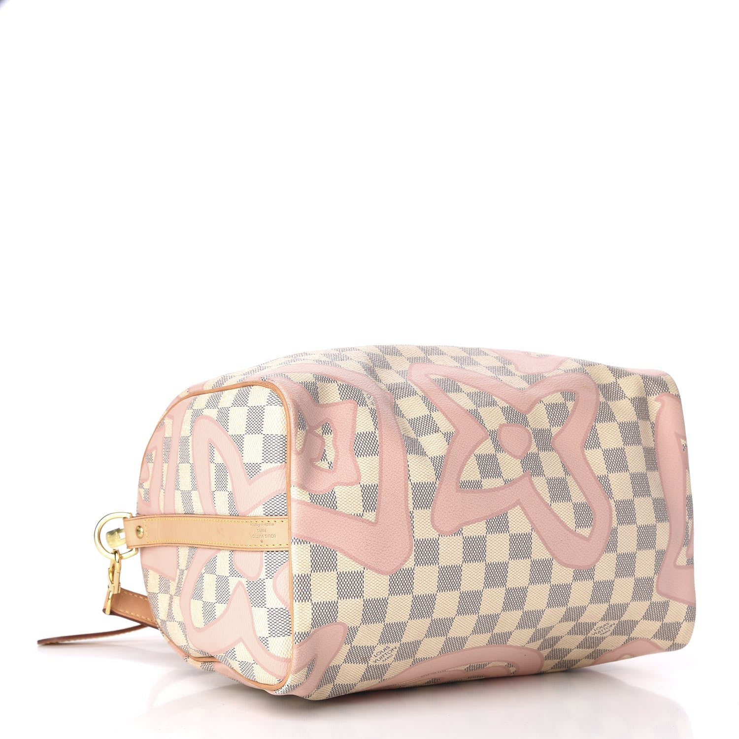 Louis Vuitton Damier Azur Tahitienne Speedy Bandouliere 30 Rose Ballerine 5 of 10