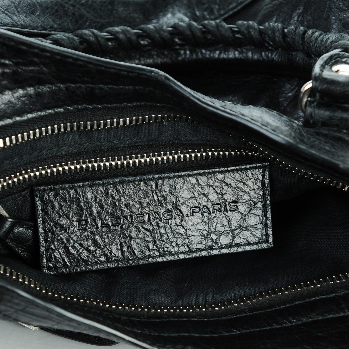 Agneau Giant 12 Silver Hardware Mini City Black