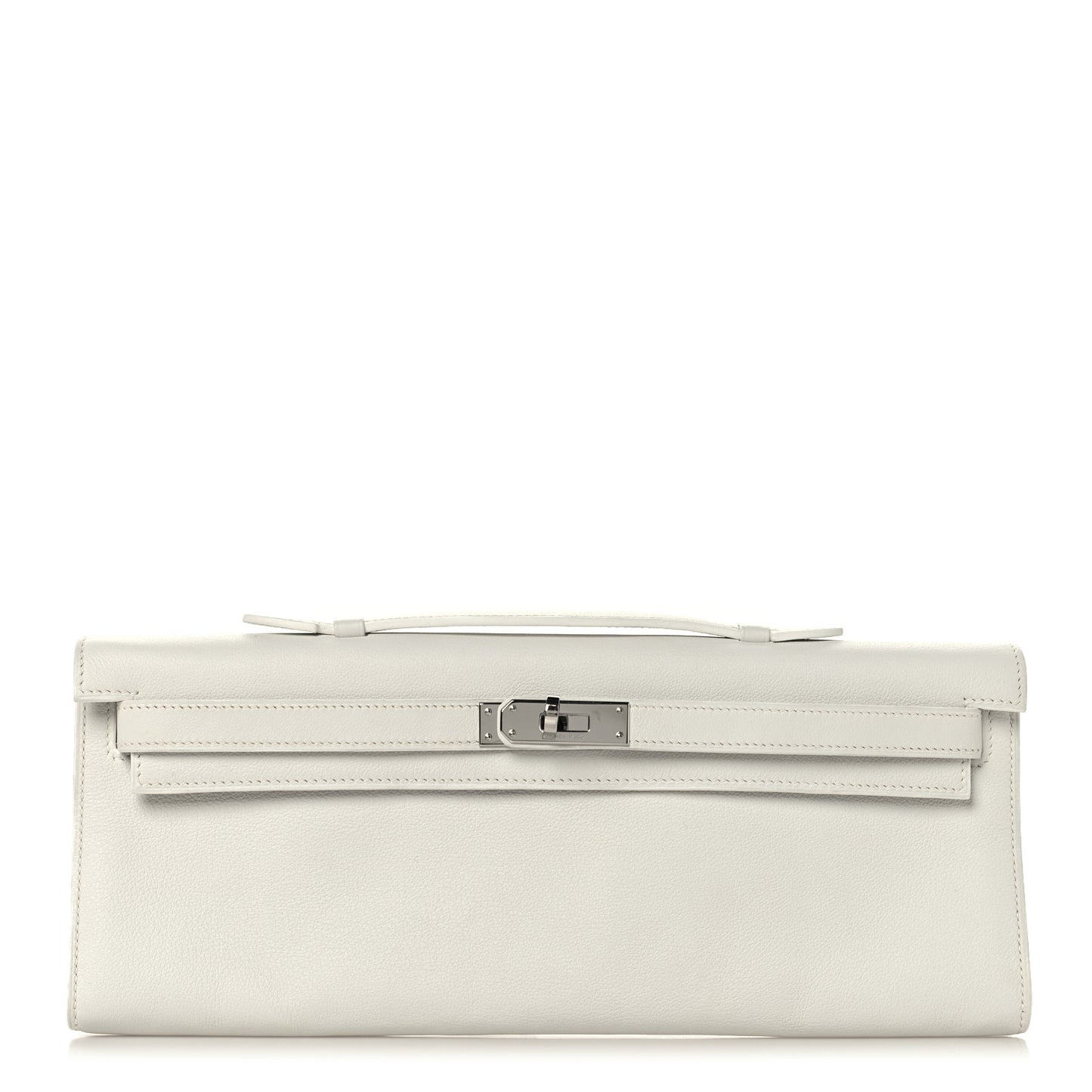 Swift Kelly Cut Clutch Pochette White