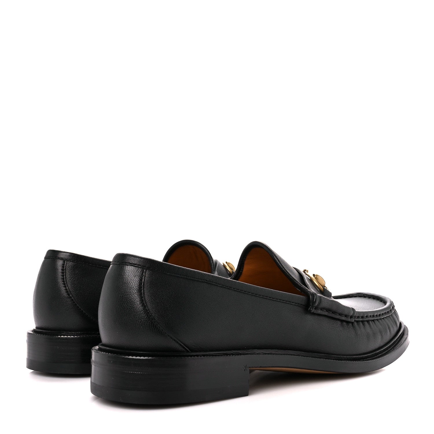 Gucci Mandala Goatskin Mens Horsebit Loafers 11 Black 4 of 9