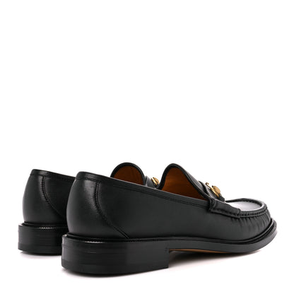 Gucci Mandala Goatskin Mens Horsebit Loafers 11 Black 4 of 9