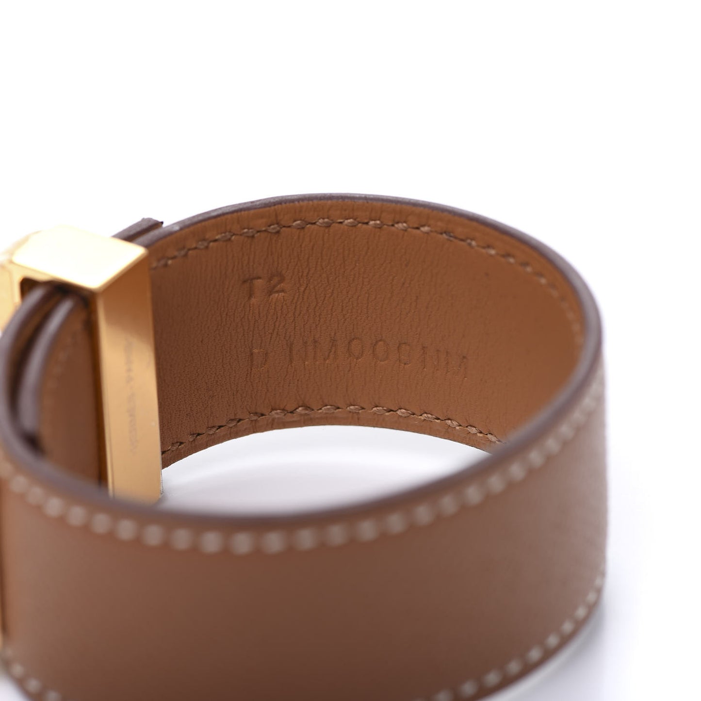 Madame Calfskin Collier de Chien 24 Bracelet T2 Gold