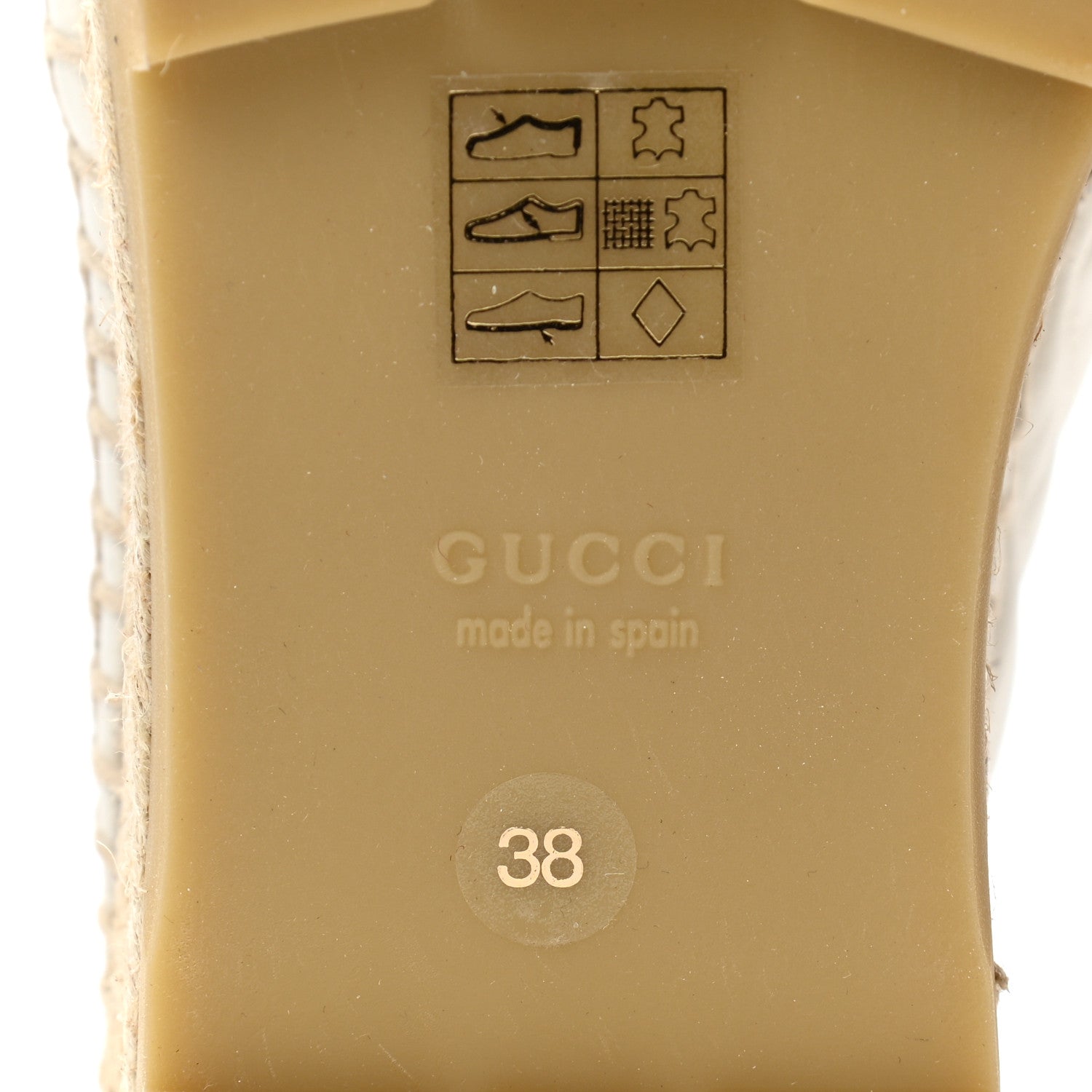 Gucci Nappa Matelasse GG Marmont Platform Espadrilles 38 Great White 6 of 12