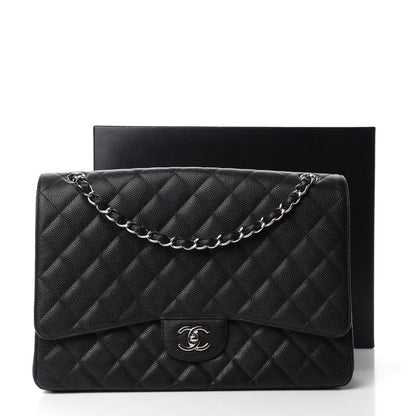 Chanel Caviar Quilted Maxi Single Flap Black 13 of 13