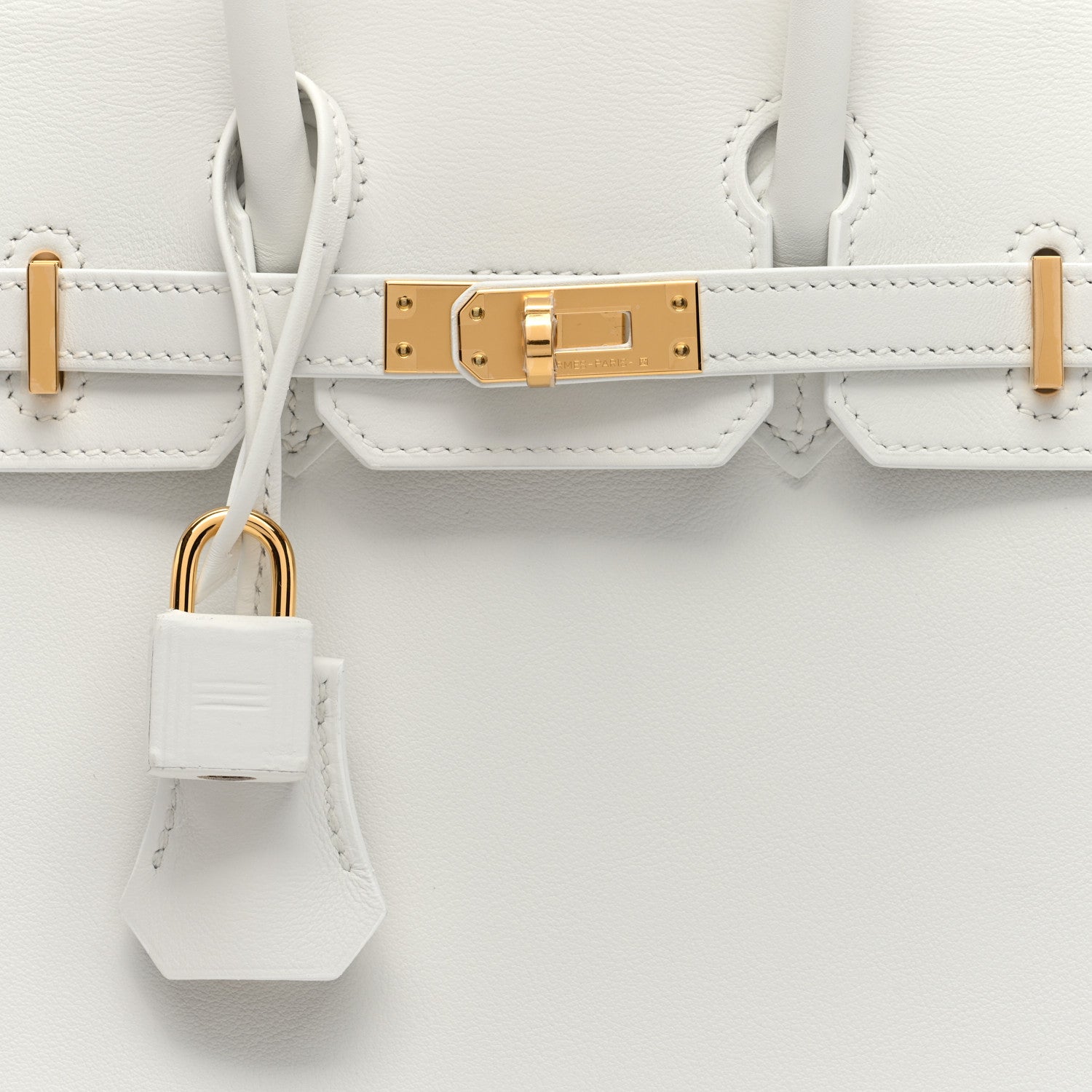 Hermes Swift Birkin 25 New White 8 of 10