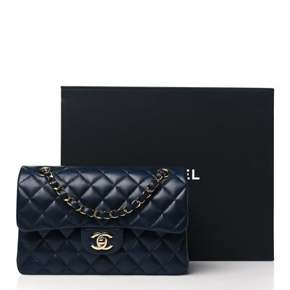 Chanel Caviar Quilted Small Double Flap Navy 11 of 11