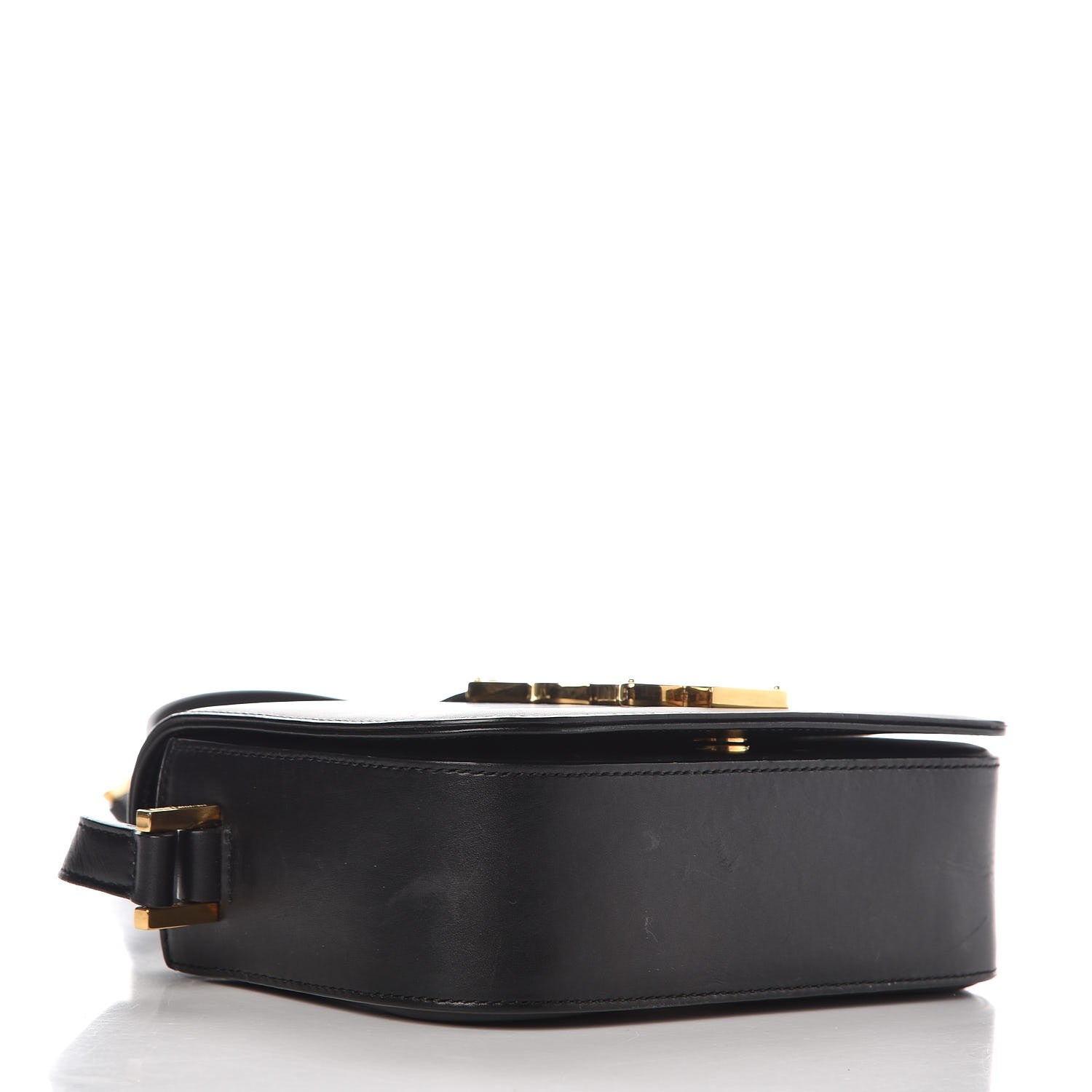 Saint Laurent Smooth Calfskin Small Monogram Université Shoulder Bag Black 3 of 10