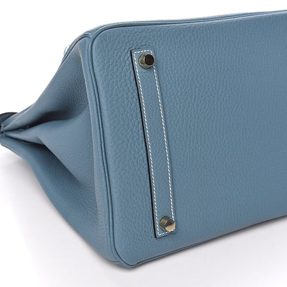 Hermes Togo Birkin 35 Blue Jean 9 of 11