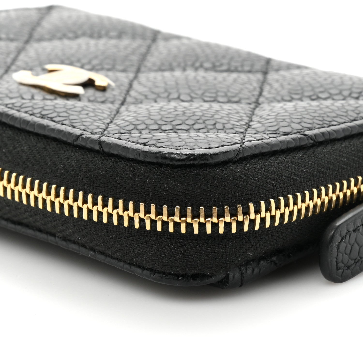 Chanel Caviar Quilted Classic Zipped Coin Purse Black 12 of 13