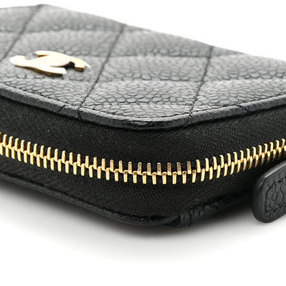 Chanel Caviar Quilted Classic Zipped Coin Purse Black 12 of 13