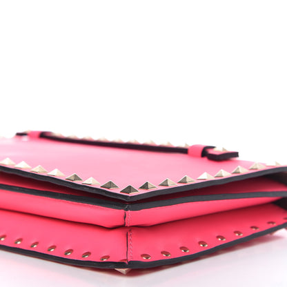 Valentino Garavani Nappa Rockstud Wristlet Clutch Fuxia Fluo 7 of 10