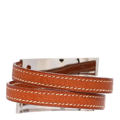 Hermes Chamonix Pousse Pousse Triple Tour Bracelet Gold 3 of 4
