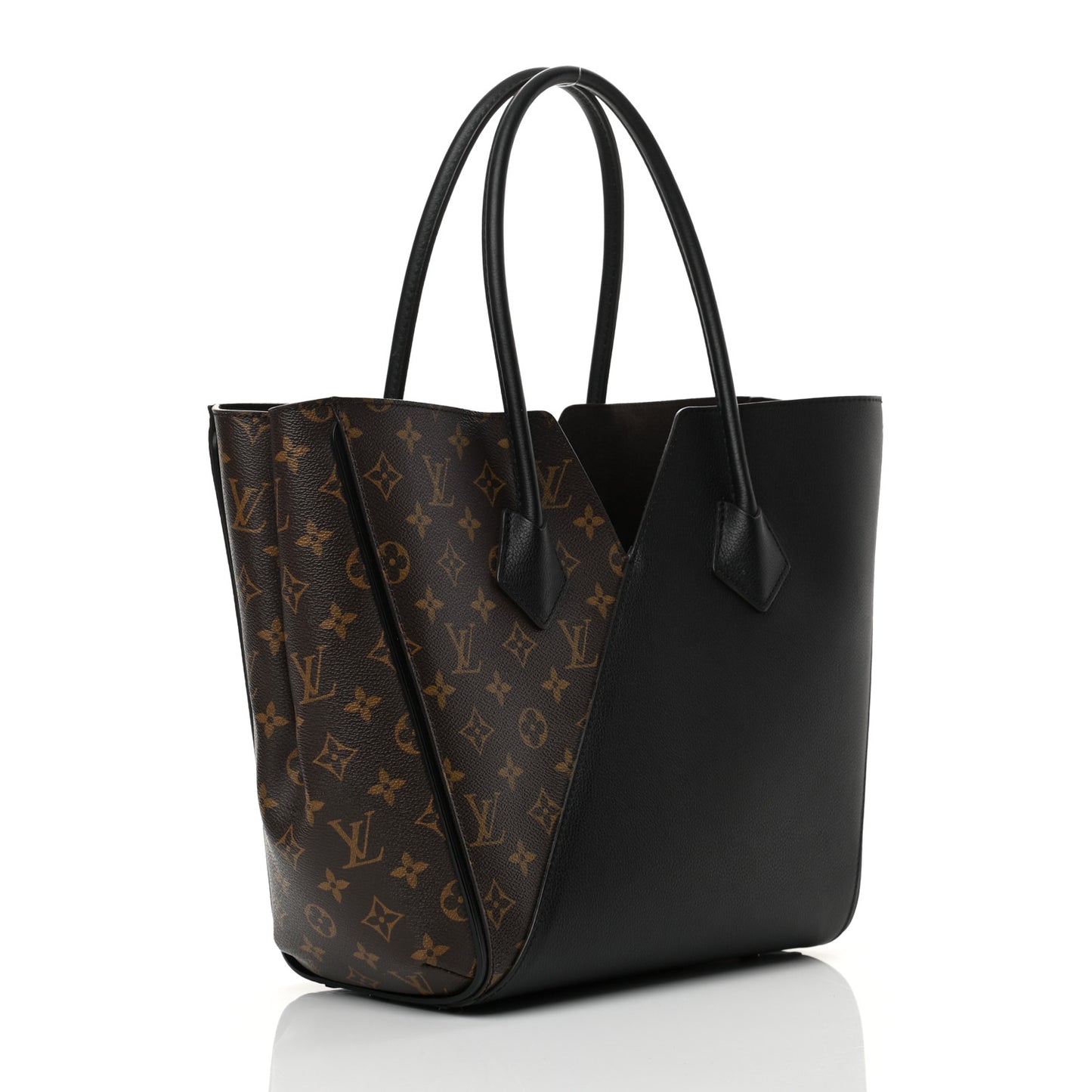 Calfskin Monogram Kimono Tote Black