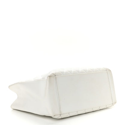 Chanel Caviar Quilted Grand Shopping Tote GST White 4 of 21