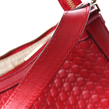 Gucci Soft Microguccissima Margaux Shoulder Bag Red 14 of 14