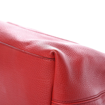 Gucci Pebbled Calfskin Medium Soho Chain Shoulder Bag Tabasco Red 11 of 17