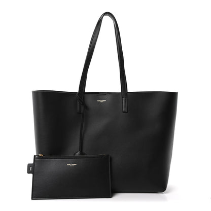 Saint Laurent Calfskin Large Shopping Tote Black 3 of 12
