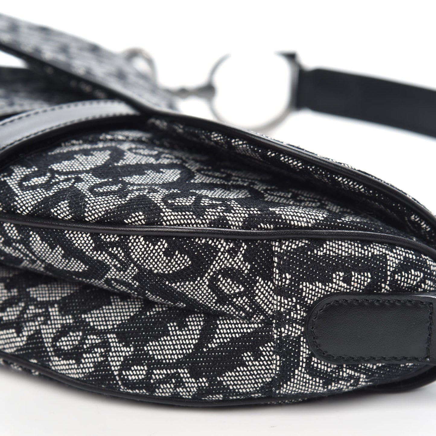Monogram Saddle Bag Black