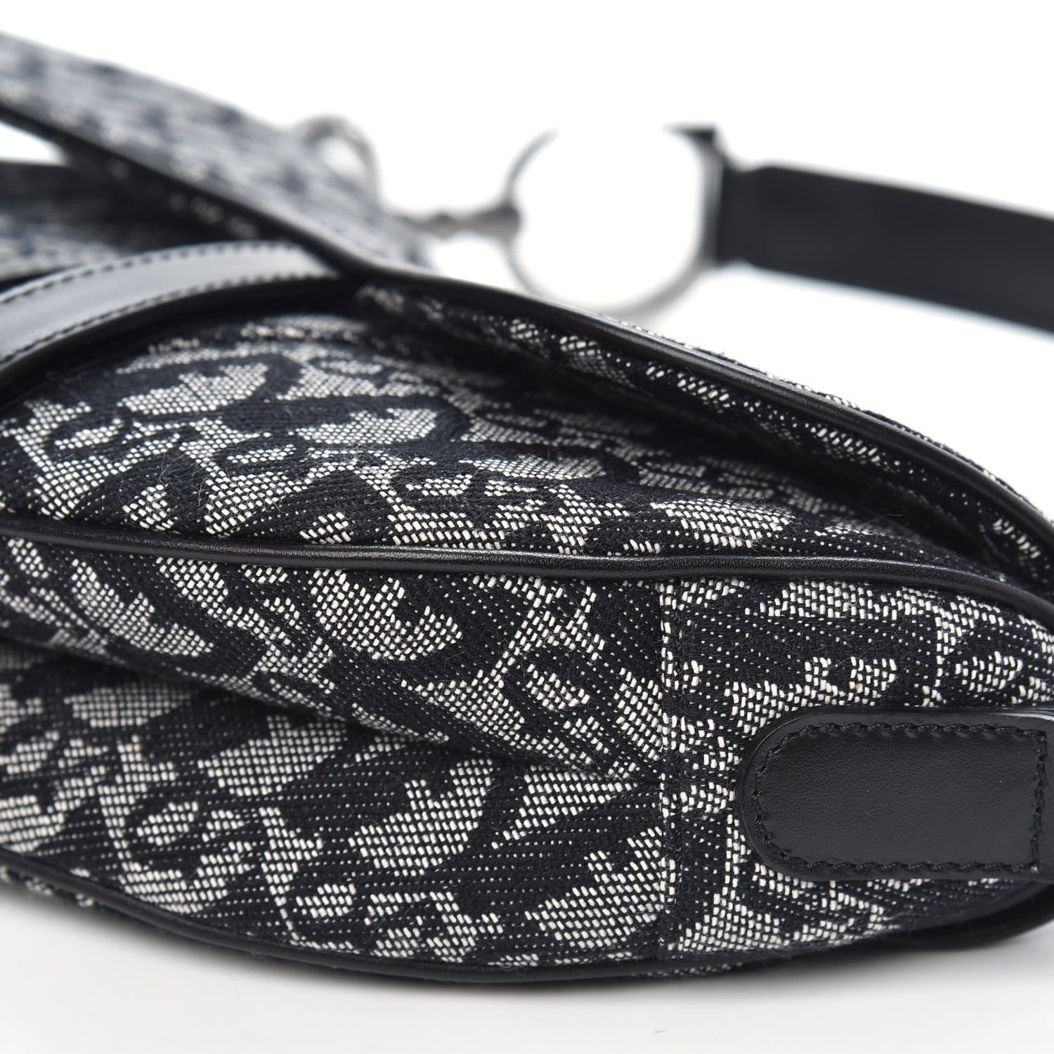 Christian Dior Monogram Saddle Bag Black 9 of 9