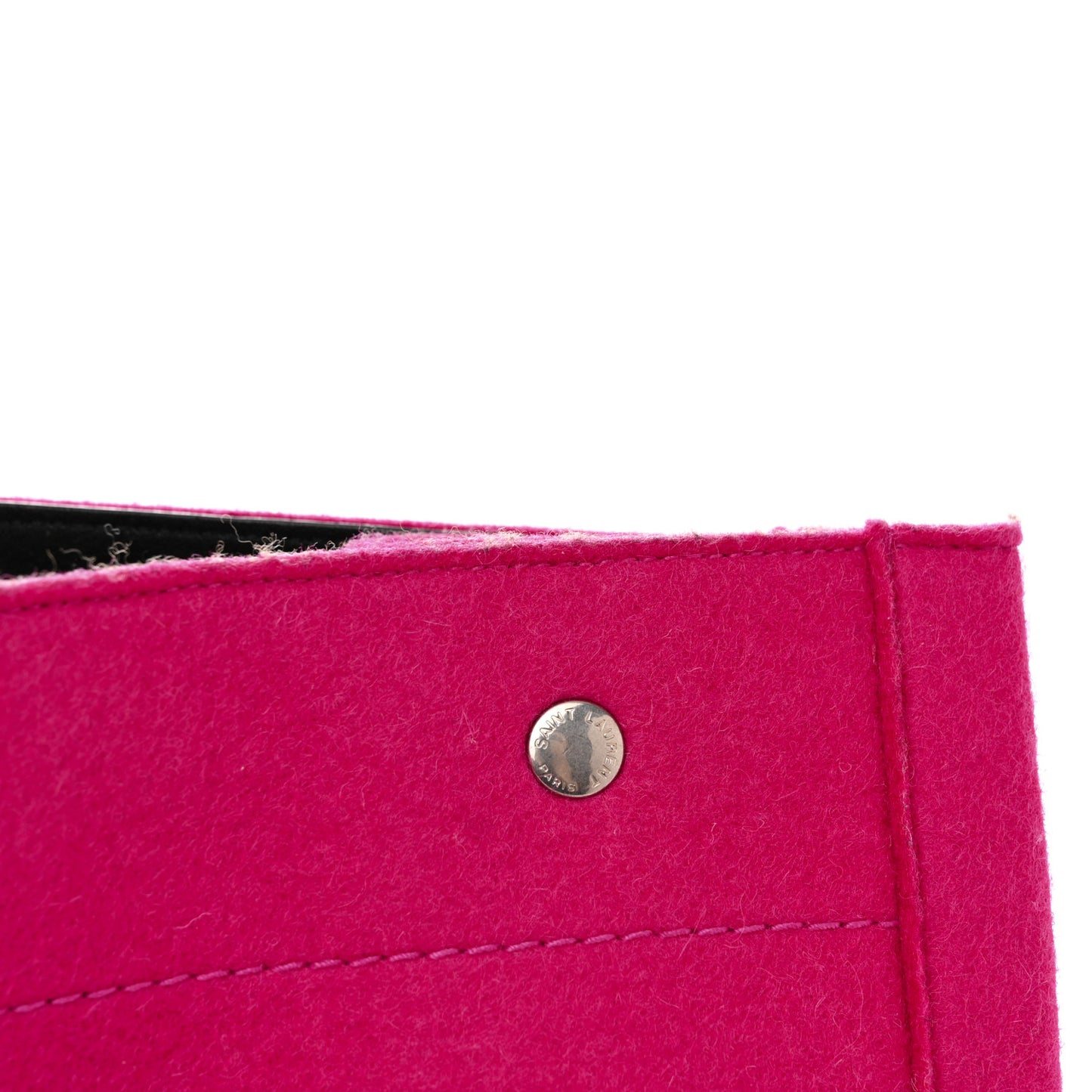 Wool Rive Gauche Tote Fuchsia