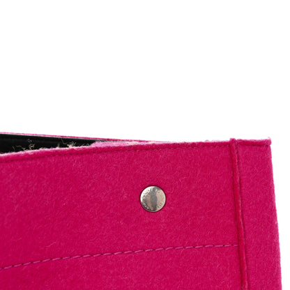 Saint Laurent Wool Rive Gauche Tote Fuchsia 12 of 12