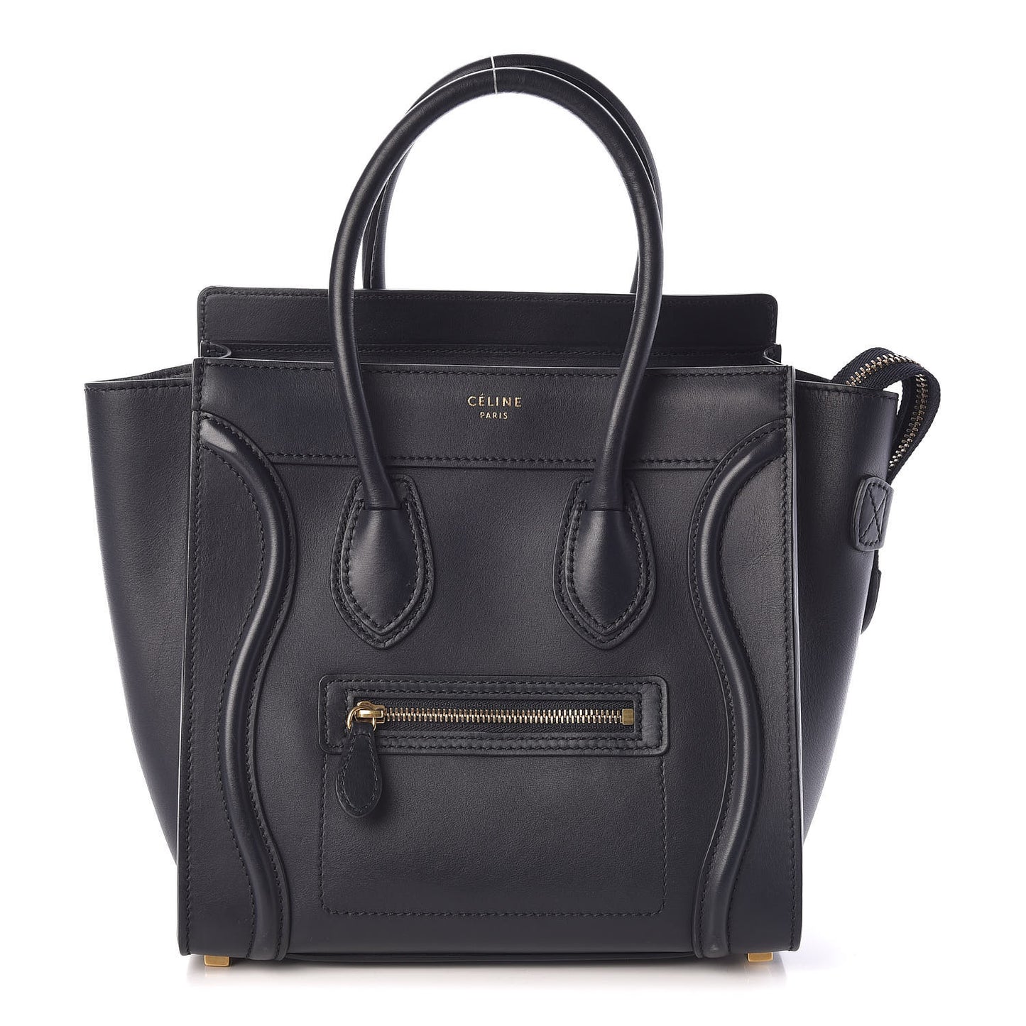 Smooth Calfskin Micro Luggage Navy Blue