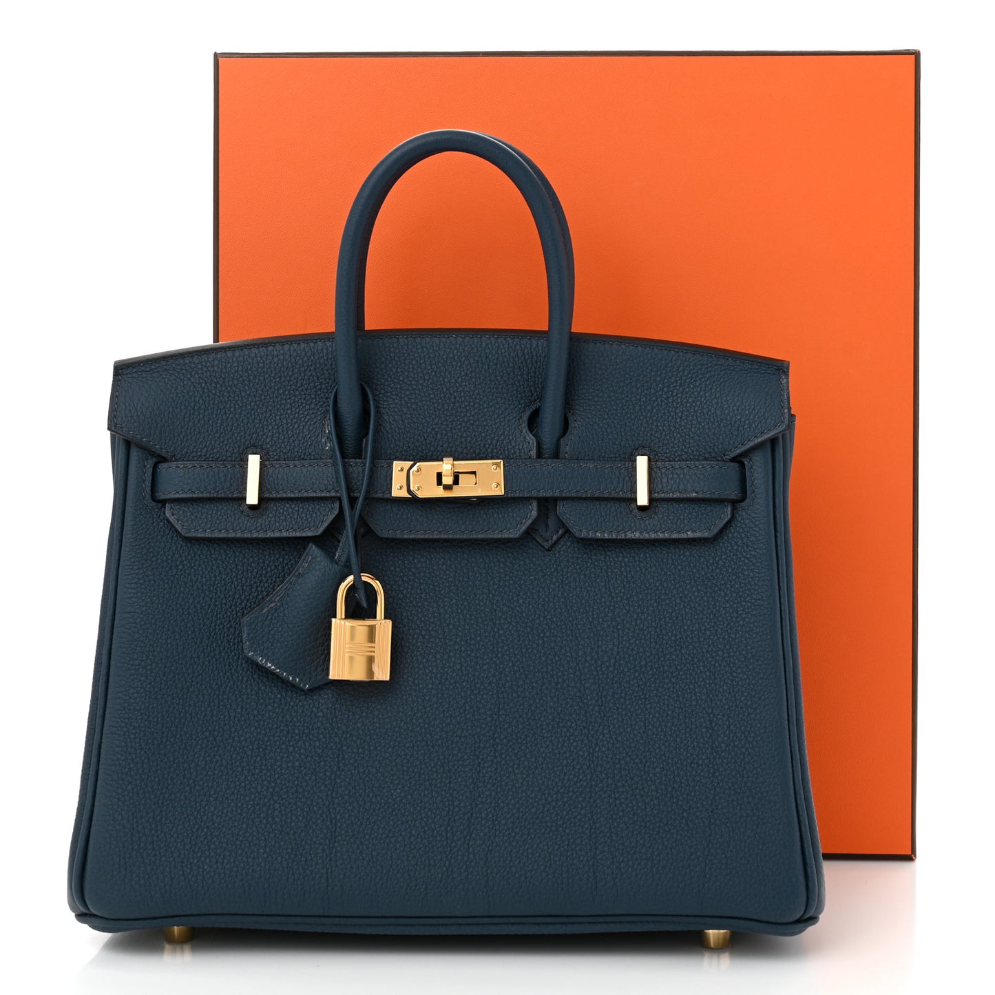 Togo Birkin 25 Bleu de Prusse