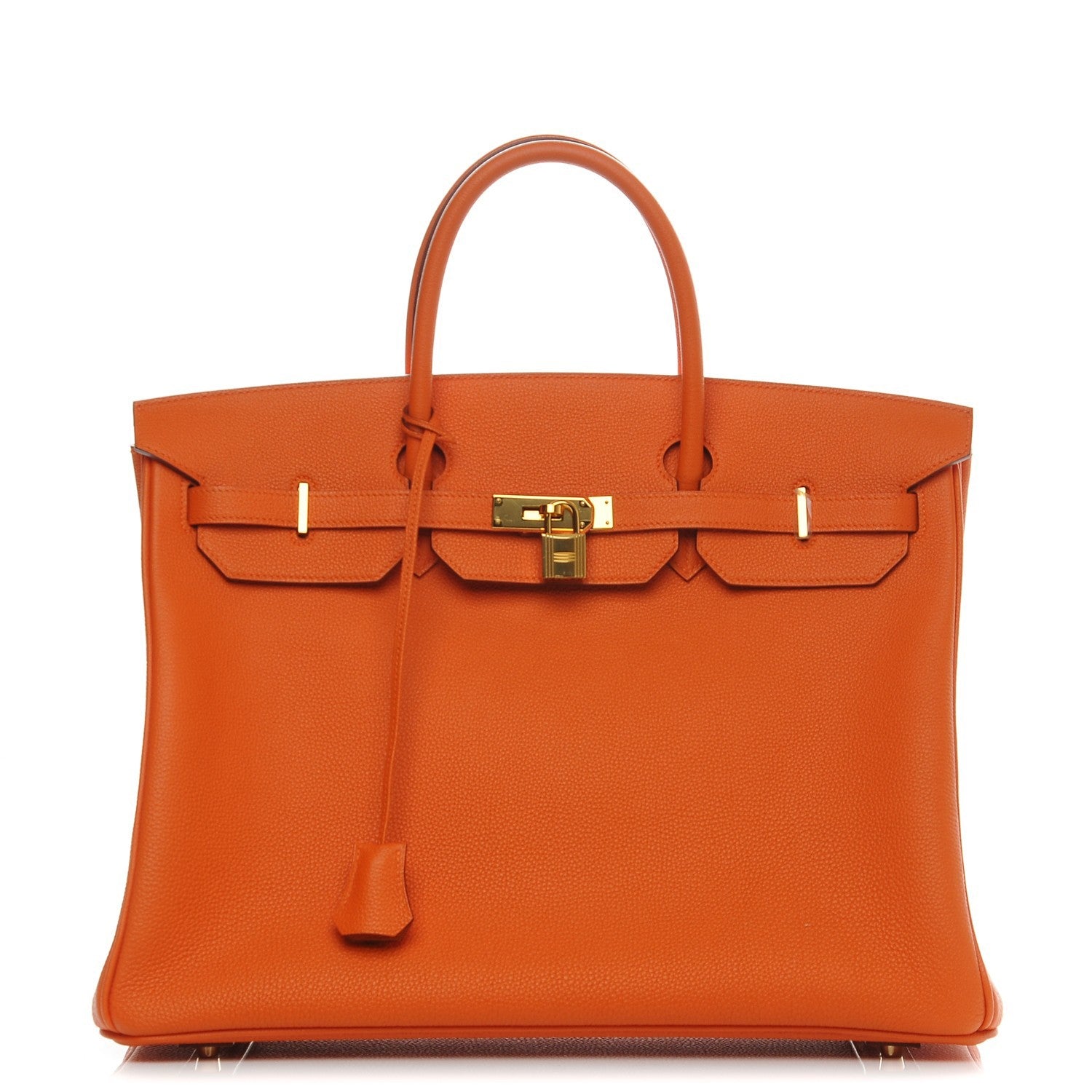 Hermes Togo Birkin 40 Orange 1 of 10